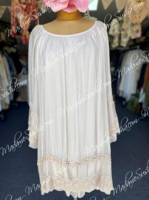 Silk and viscose tunic